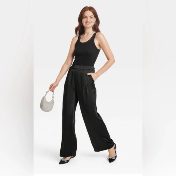 A New Day Satin Wide Leg Pants - Picture 6 of 8